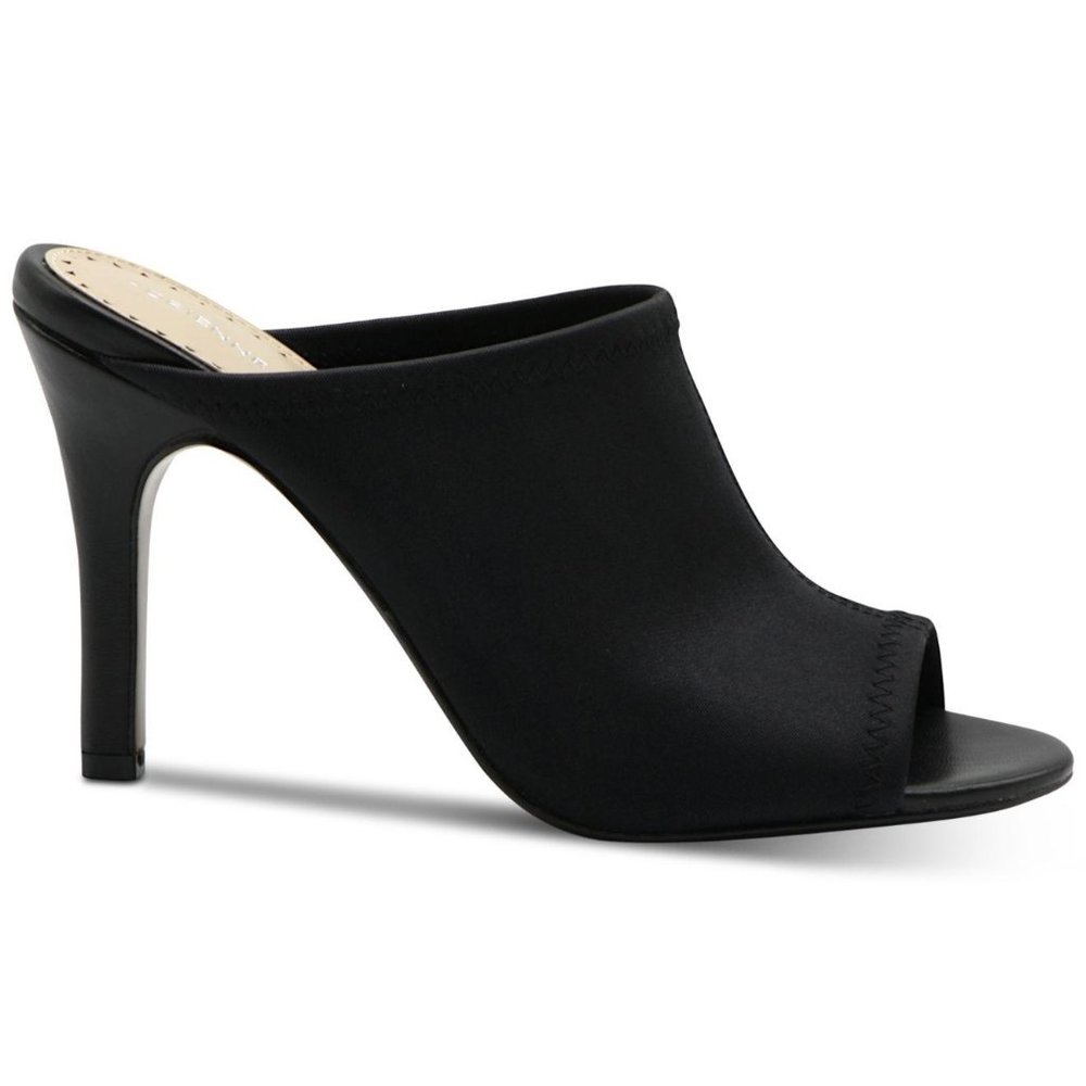 NWOT Adrienne Vittadini Black Galaxy Stretch Slide Sandals